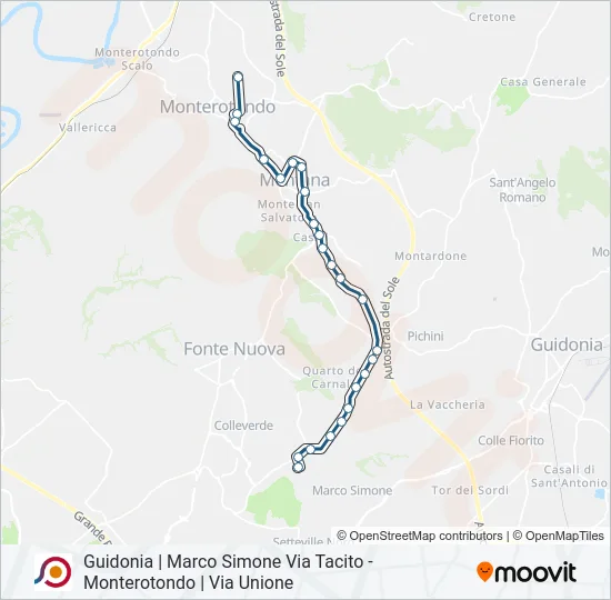COTRAL Bus Line Map