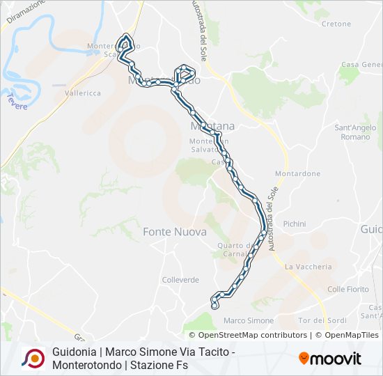 COTRAL bus Line Map