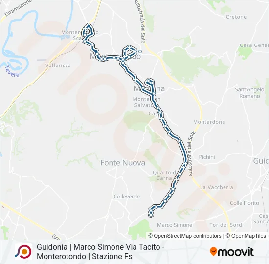 COTRAL Bus Line Map