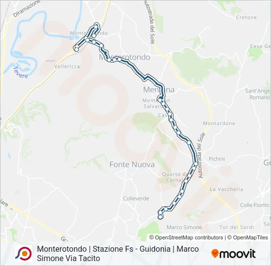 COTRAL Bus Line Map