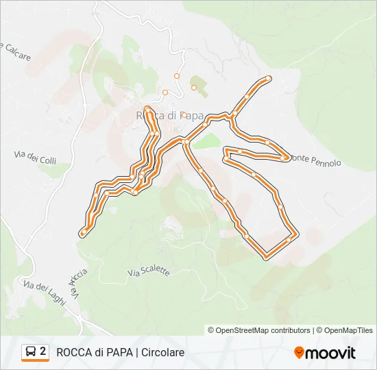 2 Bus Line Map