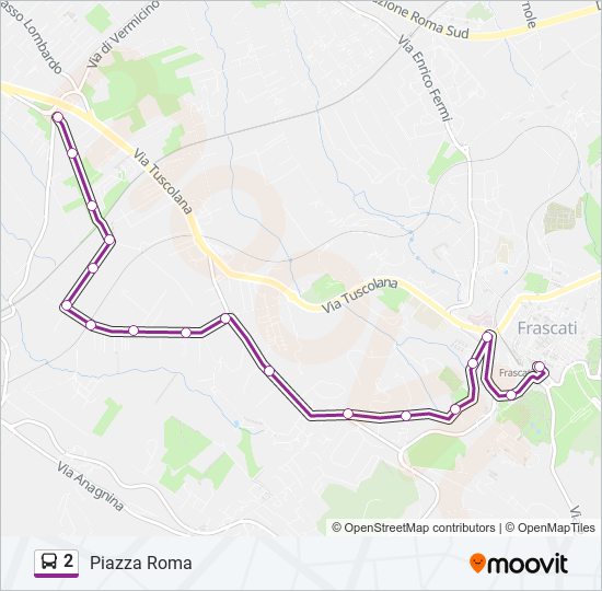 2 bus Line Map