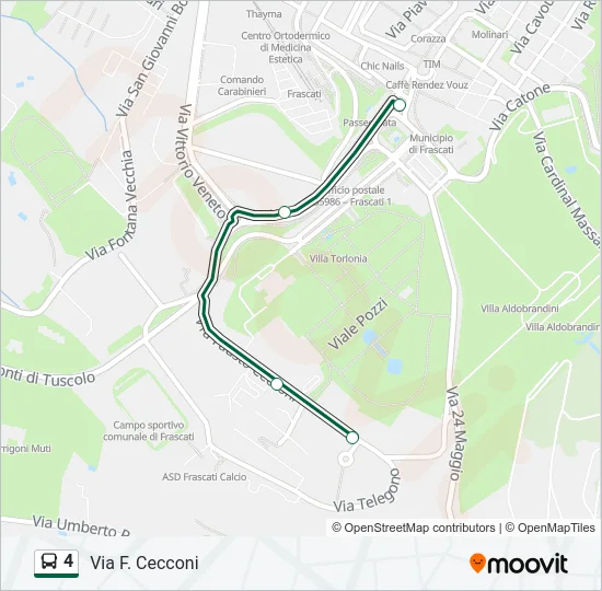 4 Bus Line Map