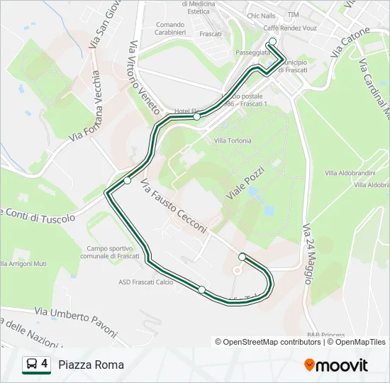 4 Bus Line Map