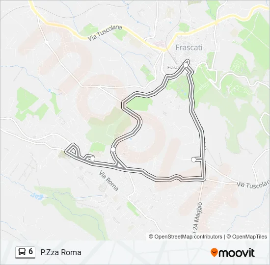 6 Bus Line Map