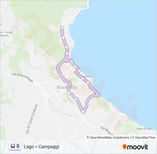 D Bus Line Map