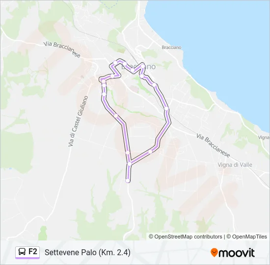 F2 Bus Line Map
