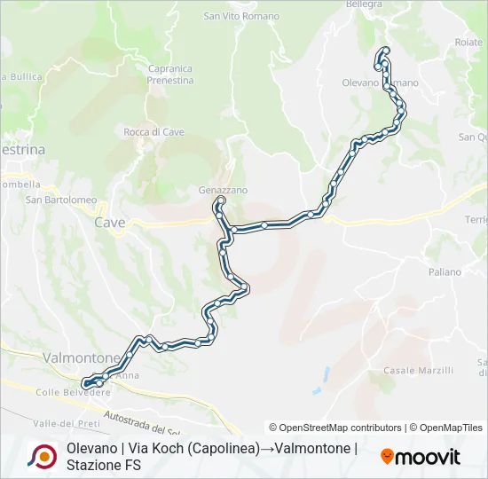 COTRAL Bus Line Map