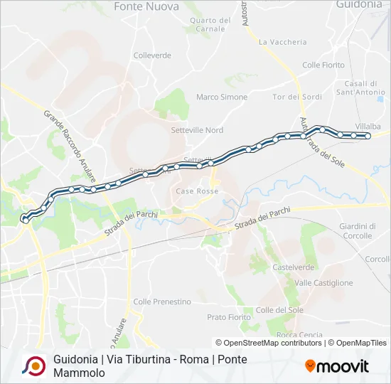 COTRAL Bus Line Map