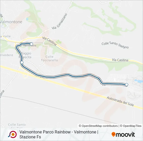 COTRAL Bus Line Map