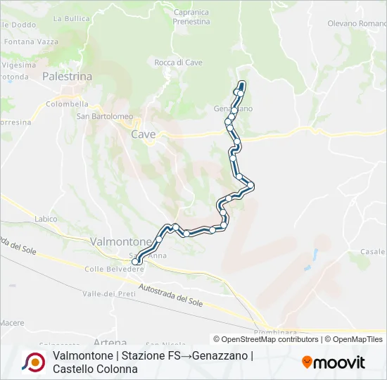 COTRAL Bus Line Map