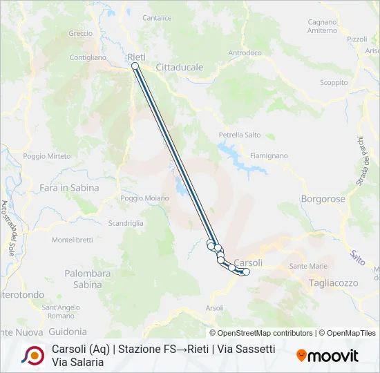 COTRAL Bus Line Map