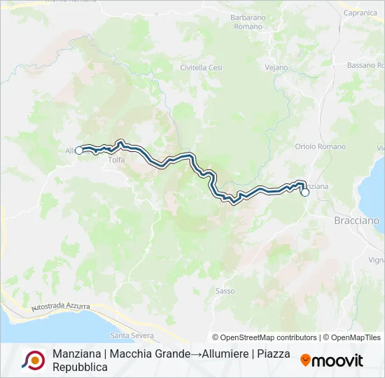 COTRAL Bus Line Map