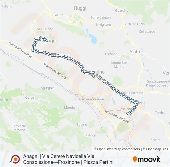COTRAL Bus Line Map