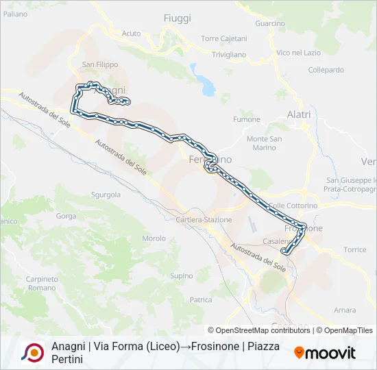 COTRAL Bus Line Map