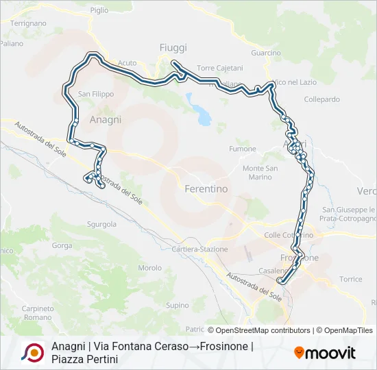 COTRAL Bus Line Map