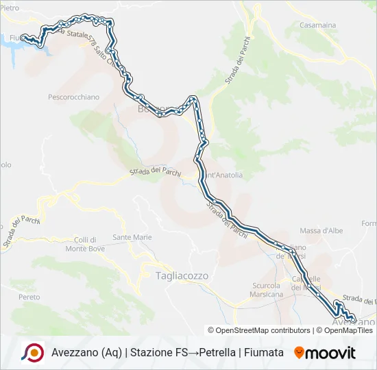 COTRAL Bus Line Map