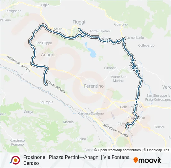COTRAL Bus Line Map