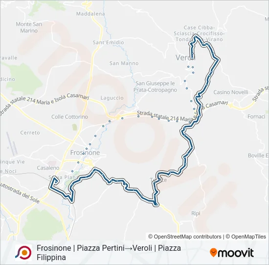 COTRAL Bus Line Map