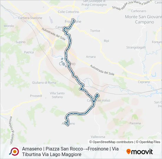 COTRAL Bus Line Map