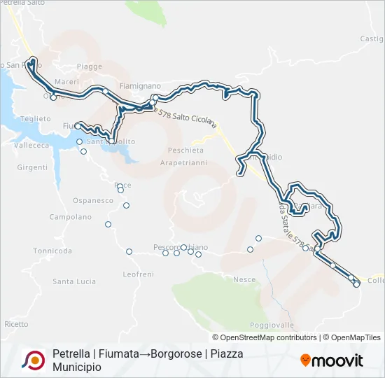 COTRAL Bus Line Map