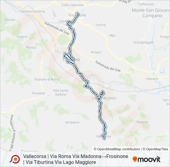 COTRAL Bus Line Map