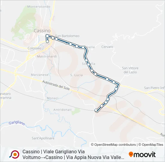 COTRAL Bus Line Map
