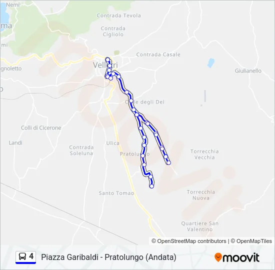 4 Bus Line Map