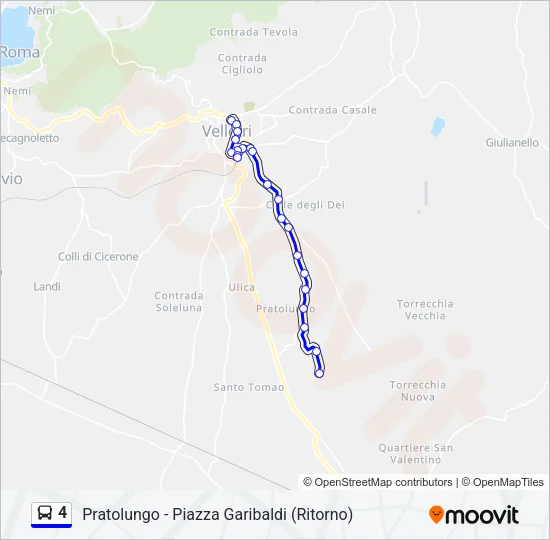 4 Bus Line Map