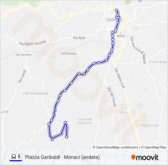 Percorso linea  5