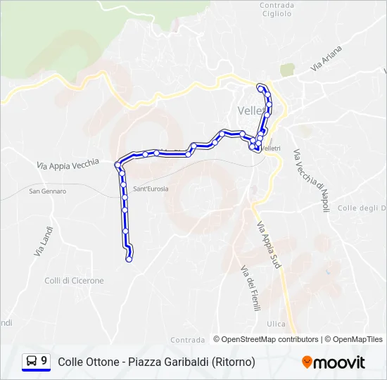 9 Bus Line Map