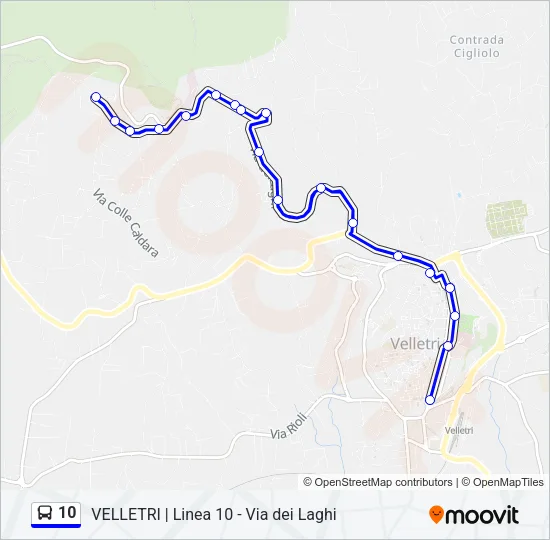 10 Bus Line Map