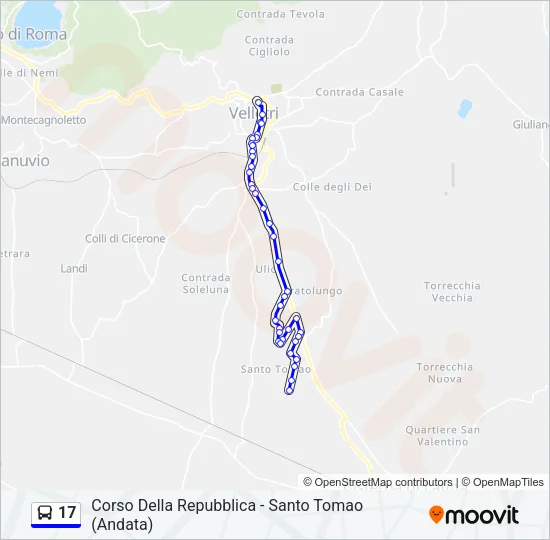 17 Bus Line Map