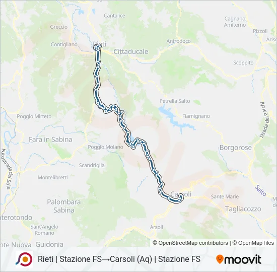 COTRAL Bus Line Map
