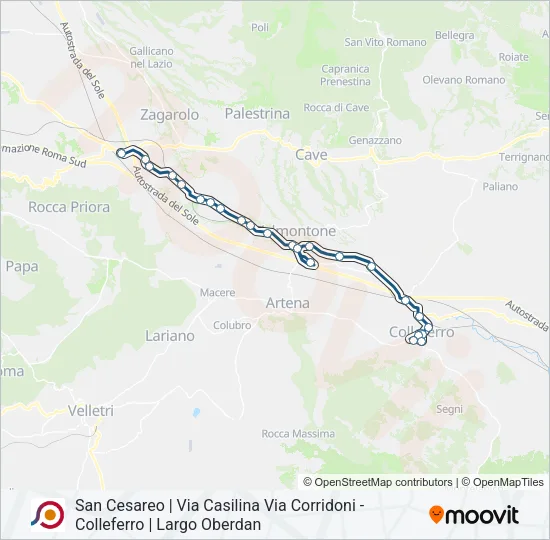 COTRAL Bus Line Map