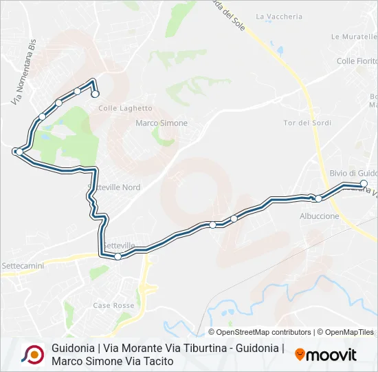 COTRAL Bus Line Map