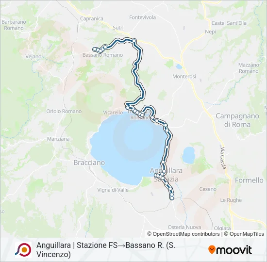 COTRAL Bus Line Map