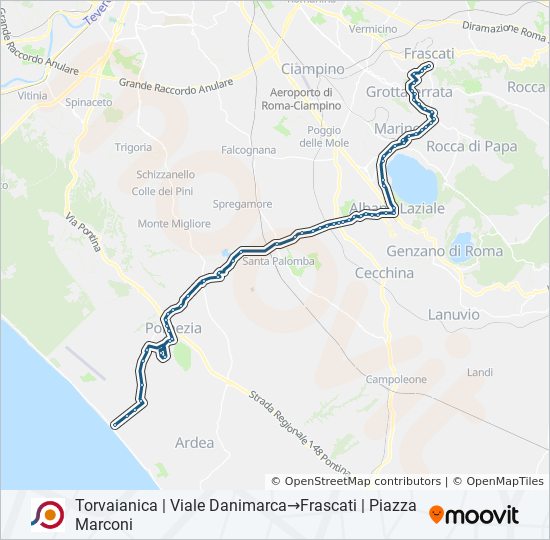 COTRAL bus Line Map