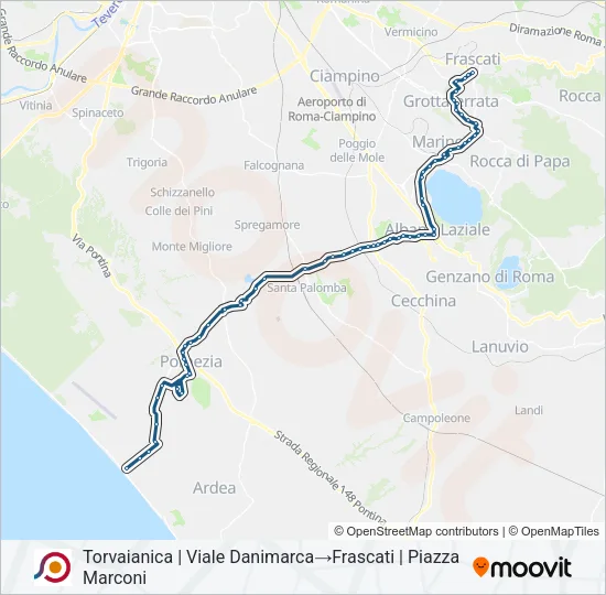 COTRAL Bus Line Map