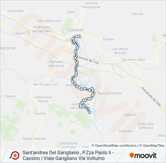 COTRAL Bus Line Map