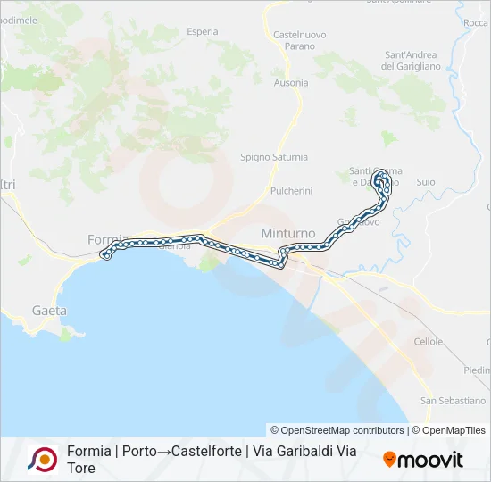 COTRAL Bus Line Map