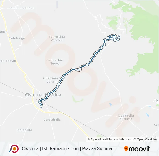 COTRAL Bus Line Map