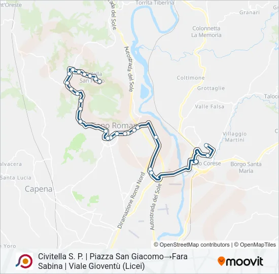COTRAL Bus Line Map