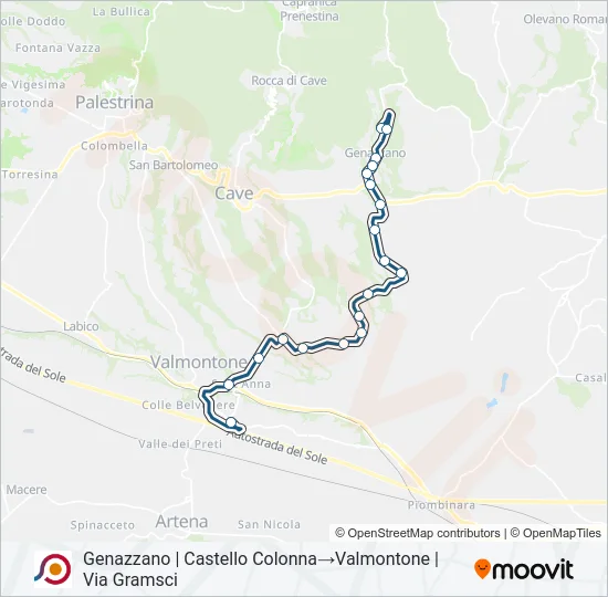 COTRAL Bus Line Map