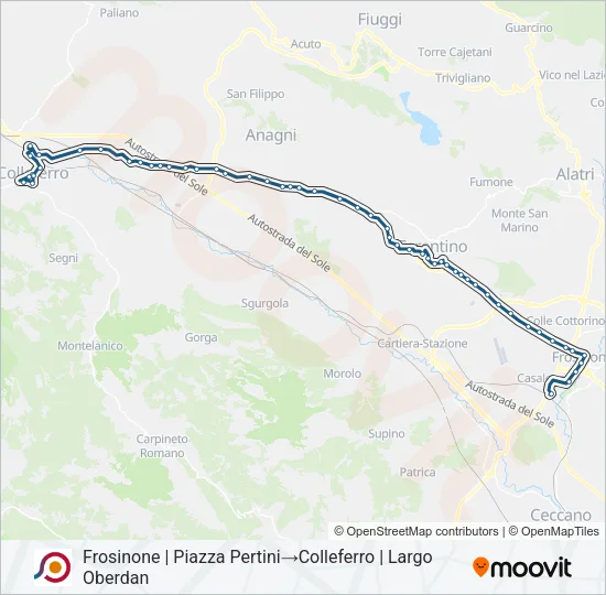 COTRAL Bus Line Map