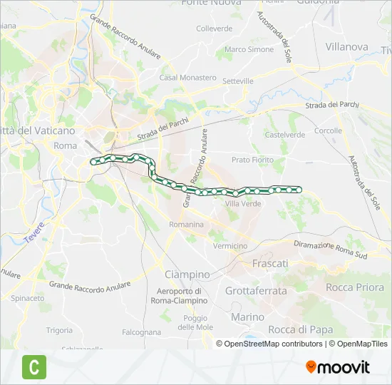 C Metro Line Map