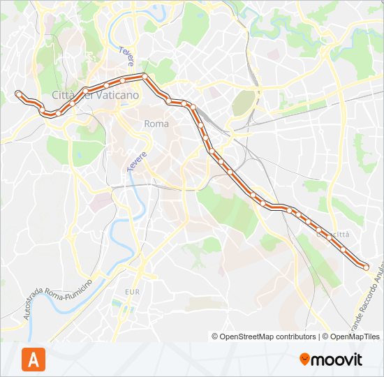 A metro Line Map