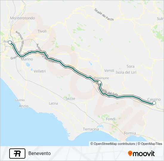 R Train Line Map