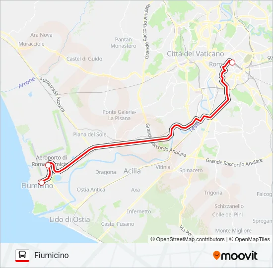 ROMEAIRPORTBUS Bus Line Map