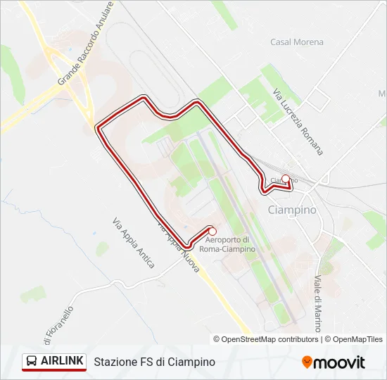 AIRLINK Bus Line Map